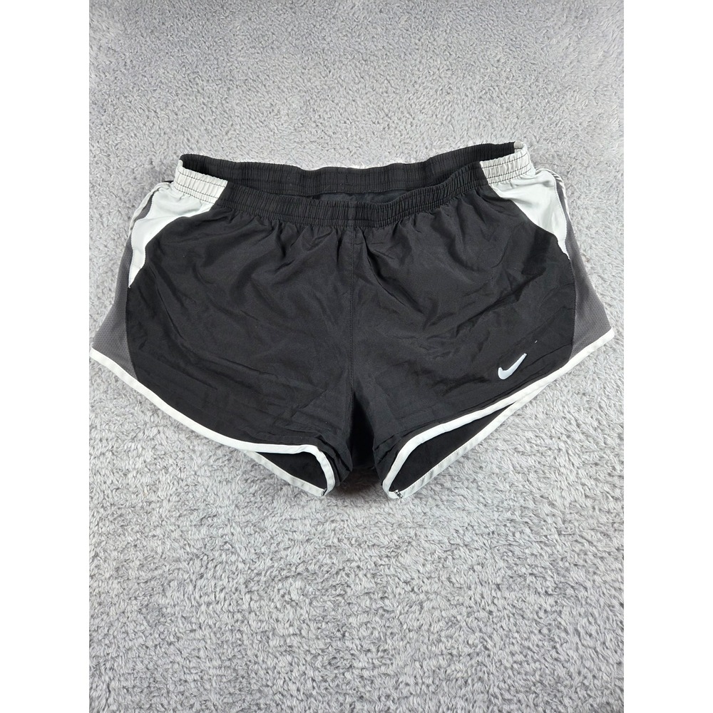 Nike Running Shorts Medium Black Womens Dri-FIT Mesh Trim Athletic Workout